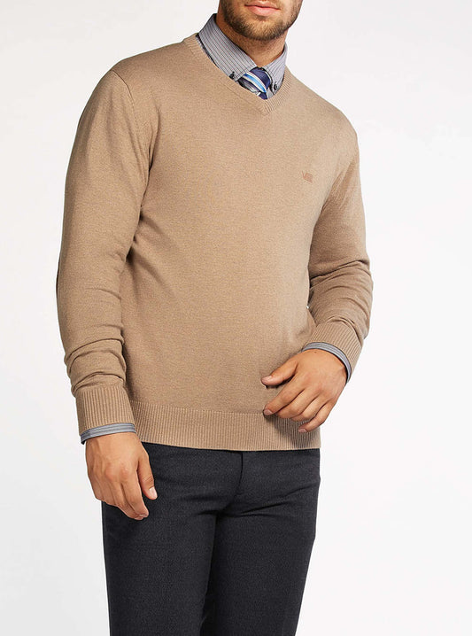 PULL-OVER À COL EN V POUR HOMMES
