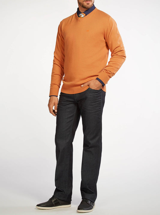 PULL-OVER À COL EN V POUR HOMMES