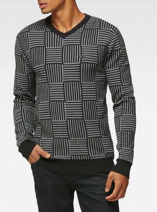 PULL-OVER À COL EN V POUR HOMMES