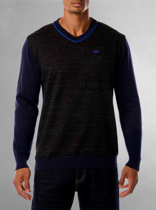 PULL-OVER À COL EN V POUR HOMMES