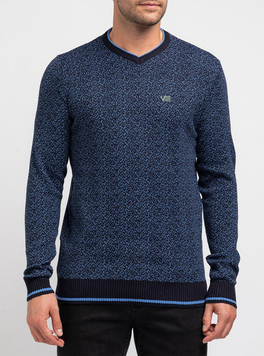 PULL-OVER À COL EN V POUR HOMMES