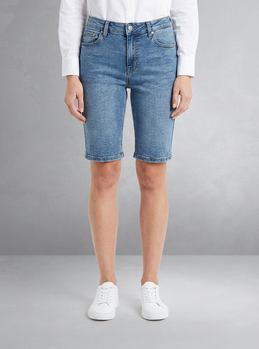 Women's denim bermuda