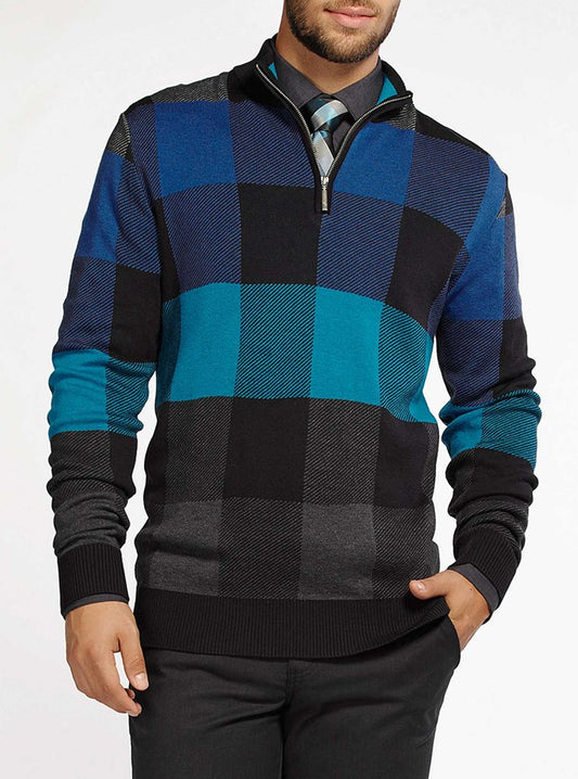 PULL-OVER À FERMETURE ÉCLAIR POUR HOMMES
