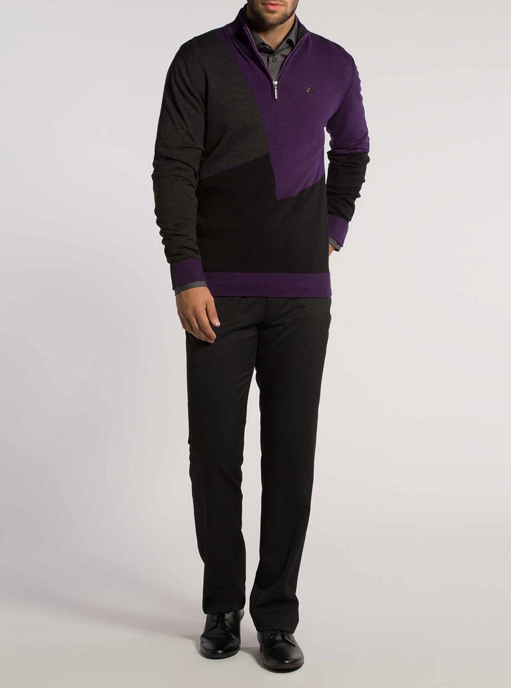 Men's mock zip sweater