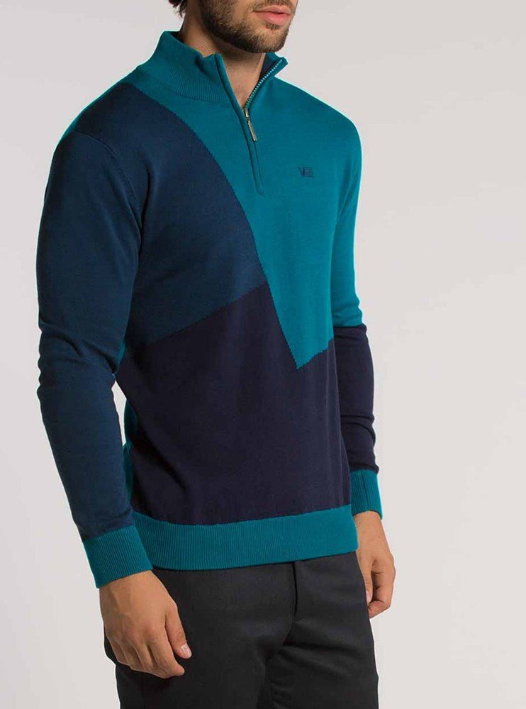 Men's mock zip sweater