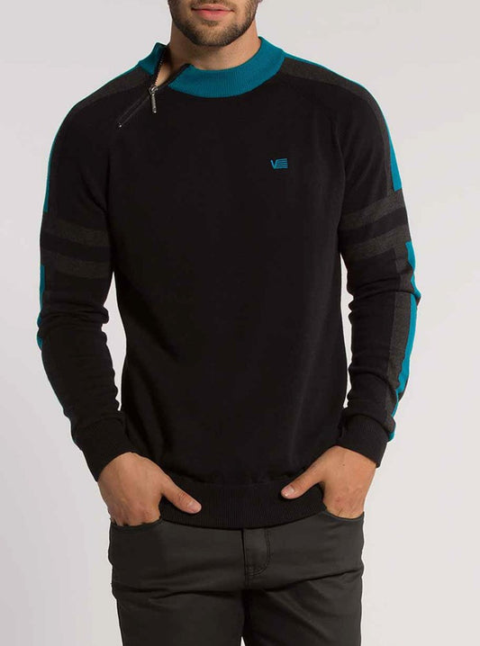 PULL-OVER À FERMETURE ÉCLAIR POUR HOMMES