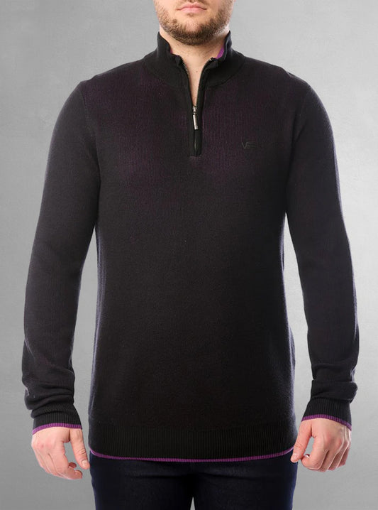PULL-OVER À FERMETURE ÉCLAIR POUR HOMMES
