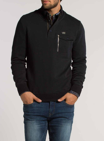 Men's mock zip sweater
