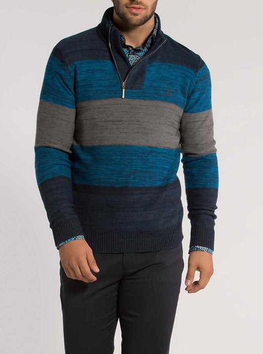 PULL-OVER À FERMETURE ÉCLAIR POUR HOMMES