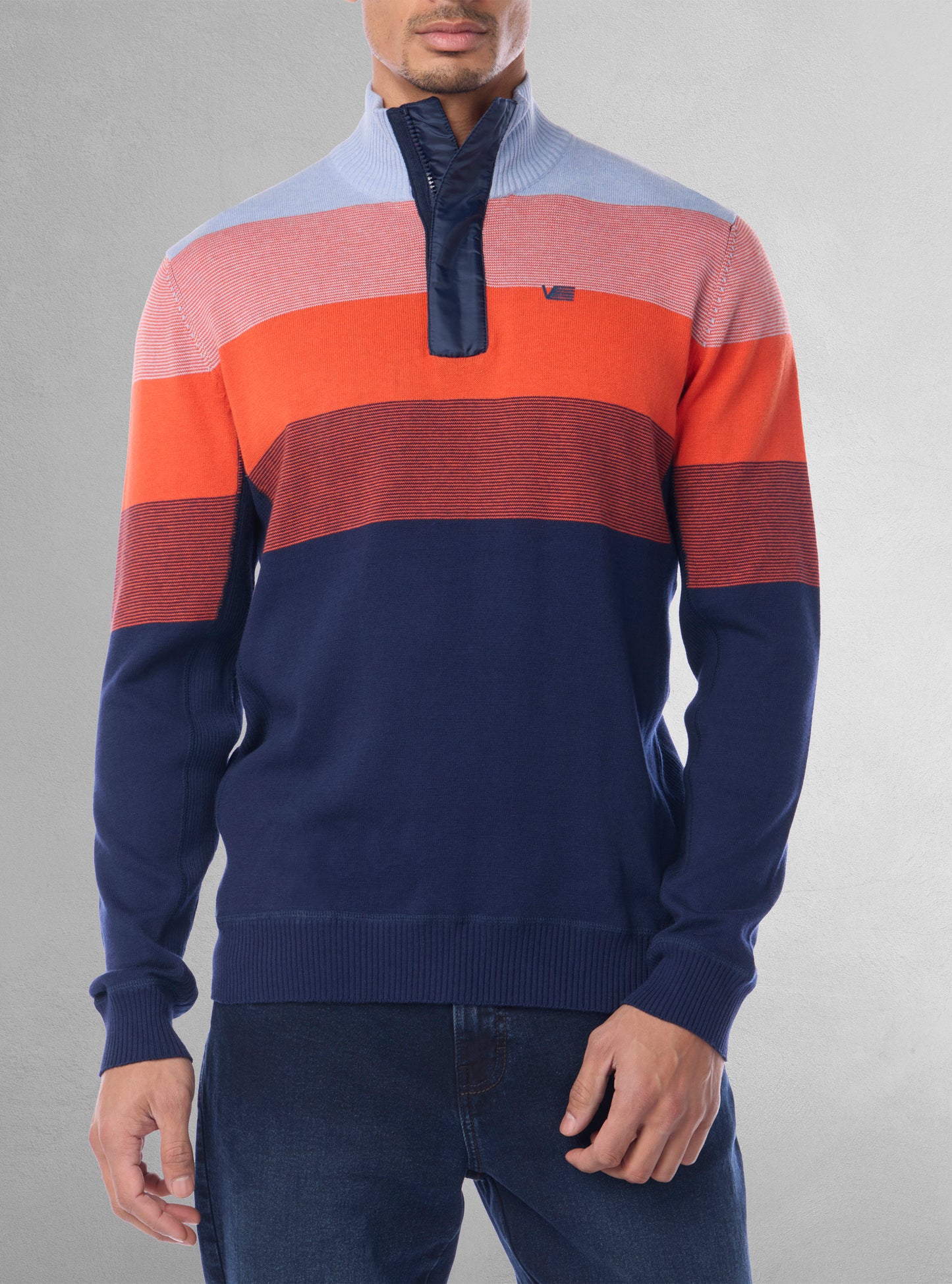 Men's mock zip sweater