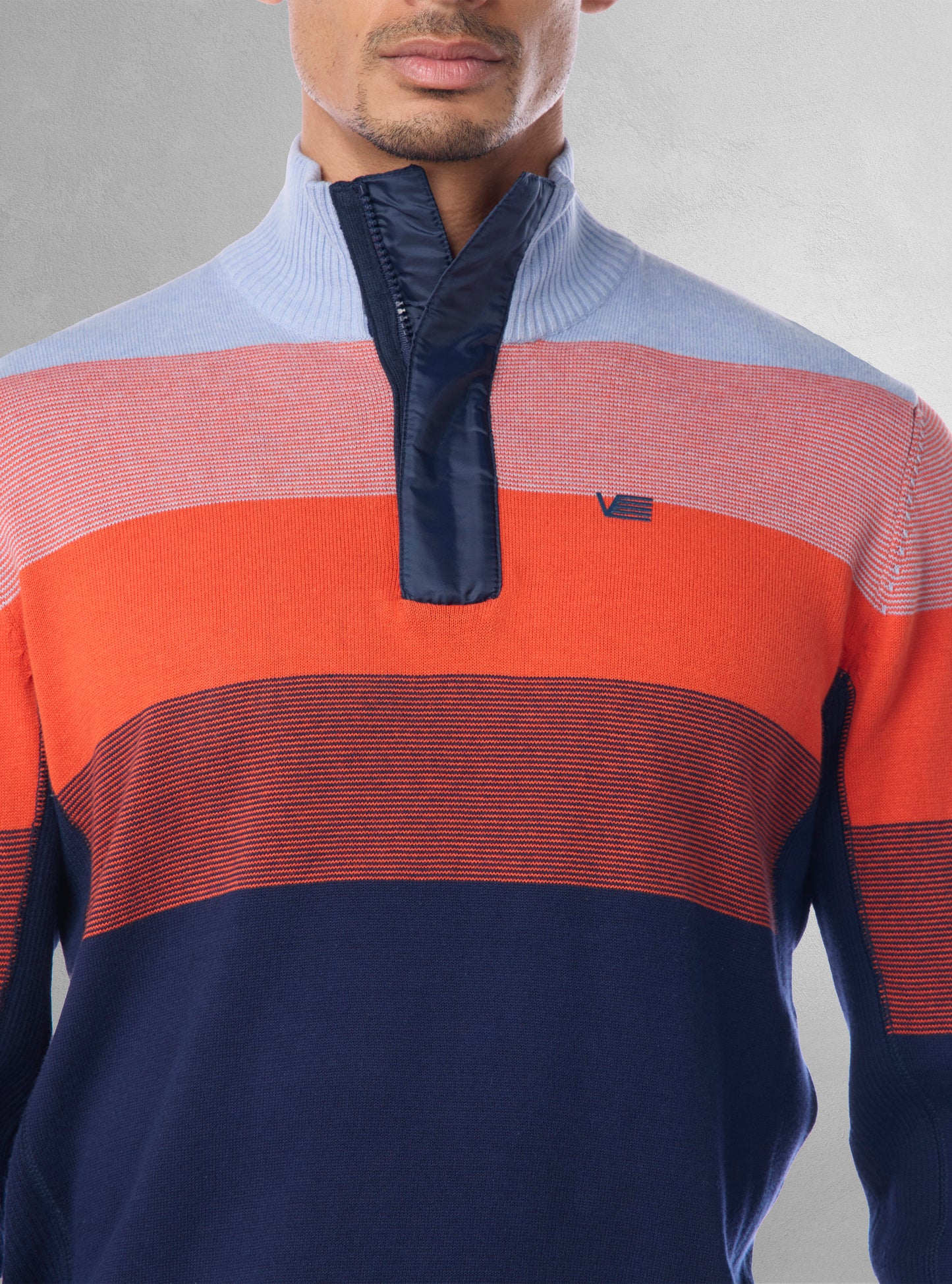 Men's mock zip sweater