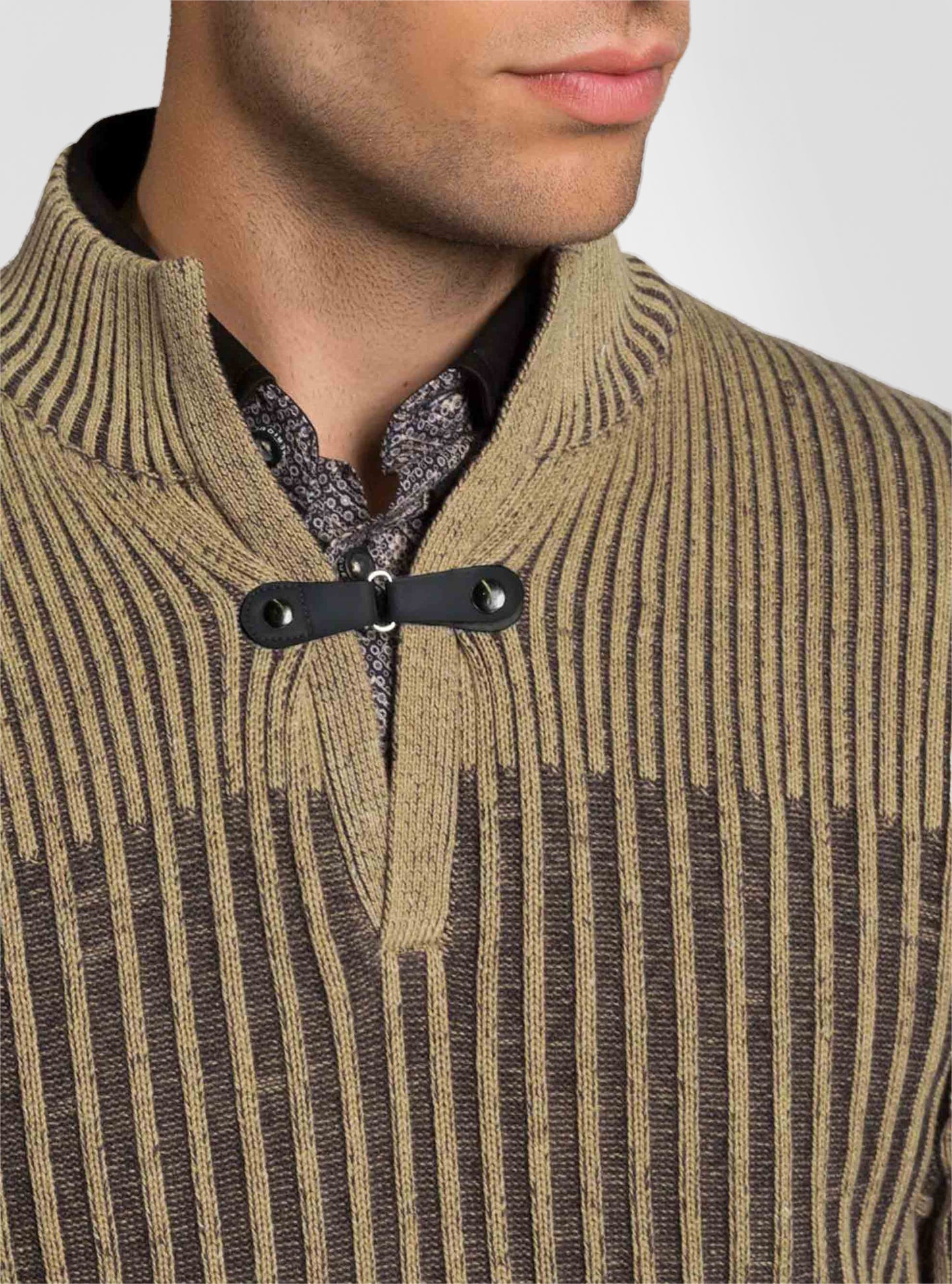 Men's mock zip sweater