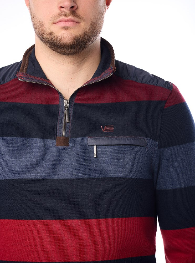 PULL-OVER À FERMETURE ÉCLAIR POUR HOMMES