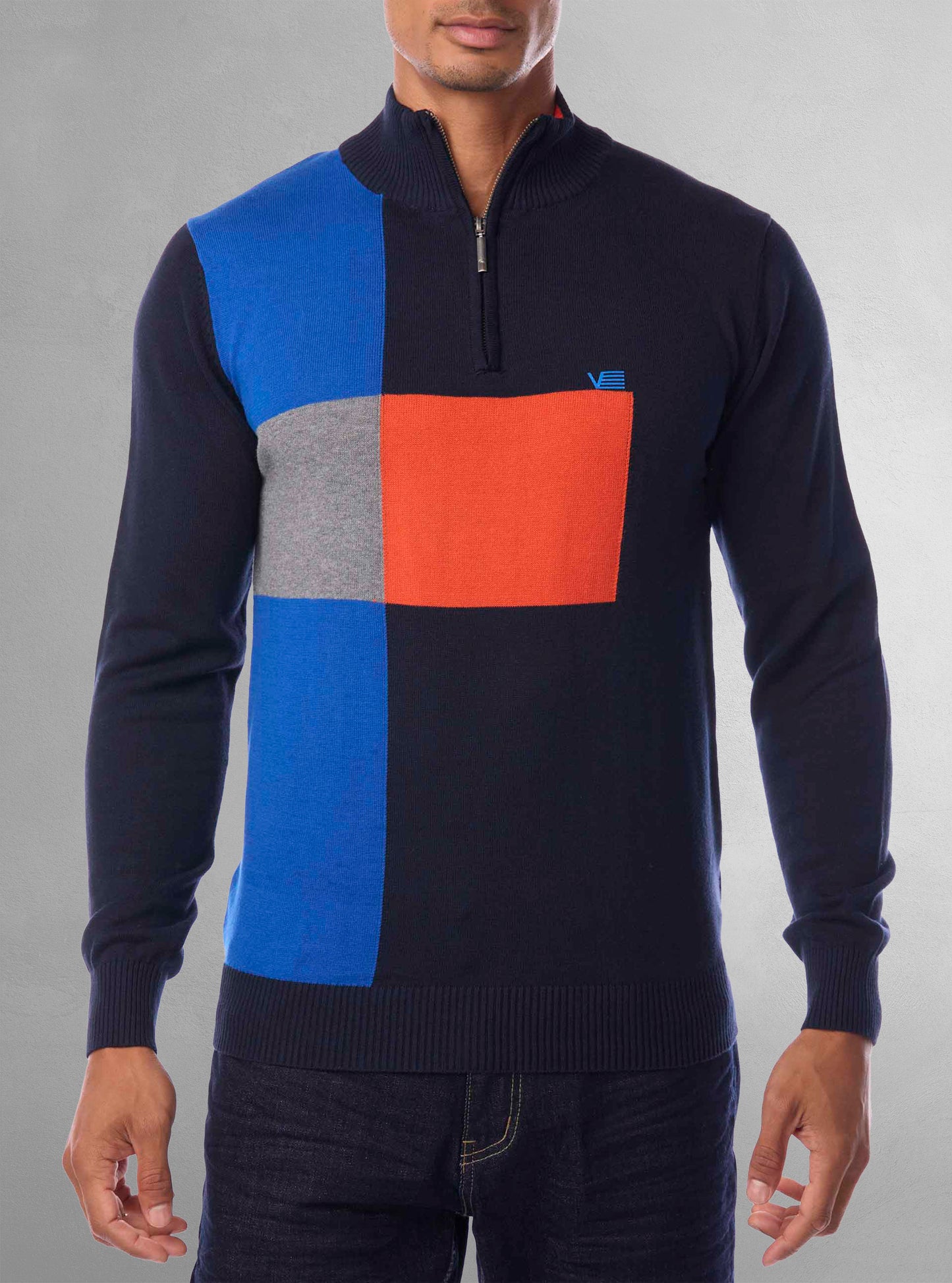 Men's mock zip sweater