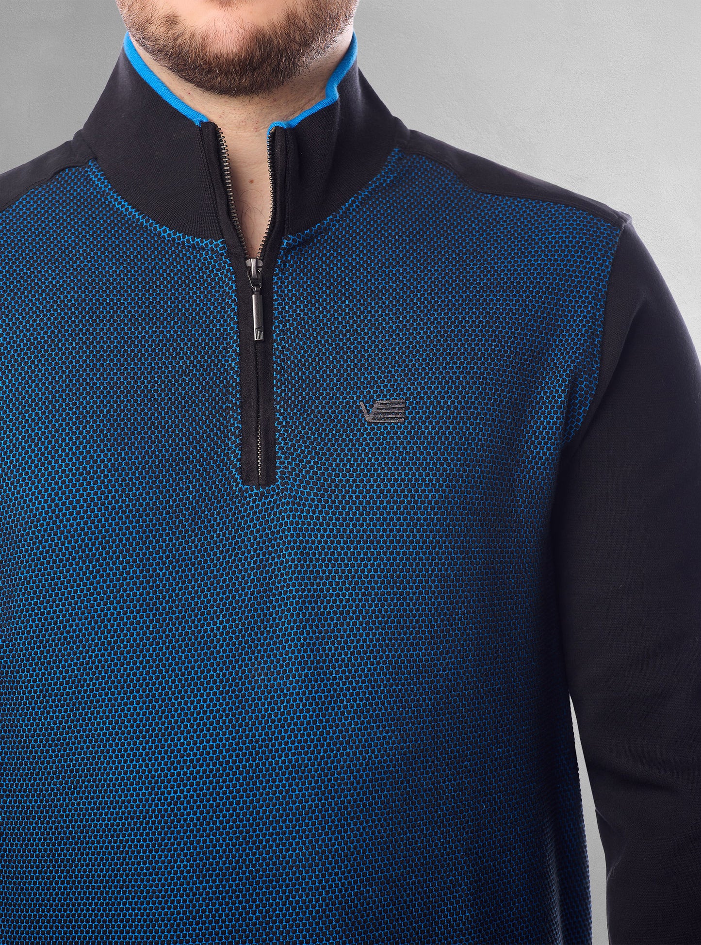 Men's mock zip sweater