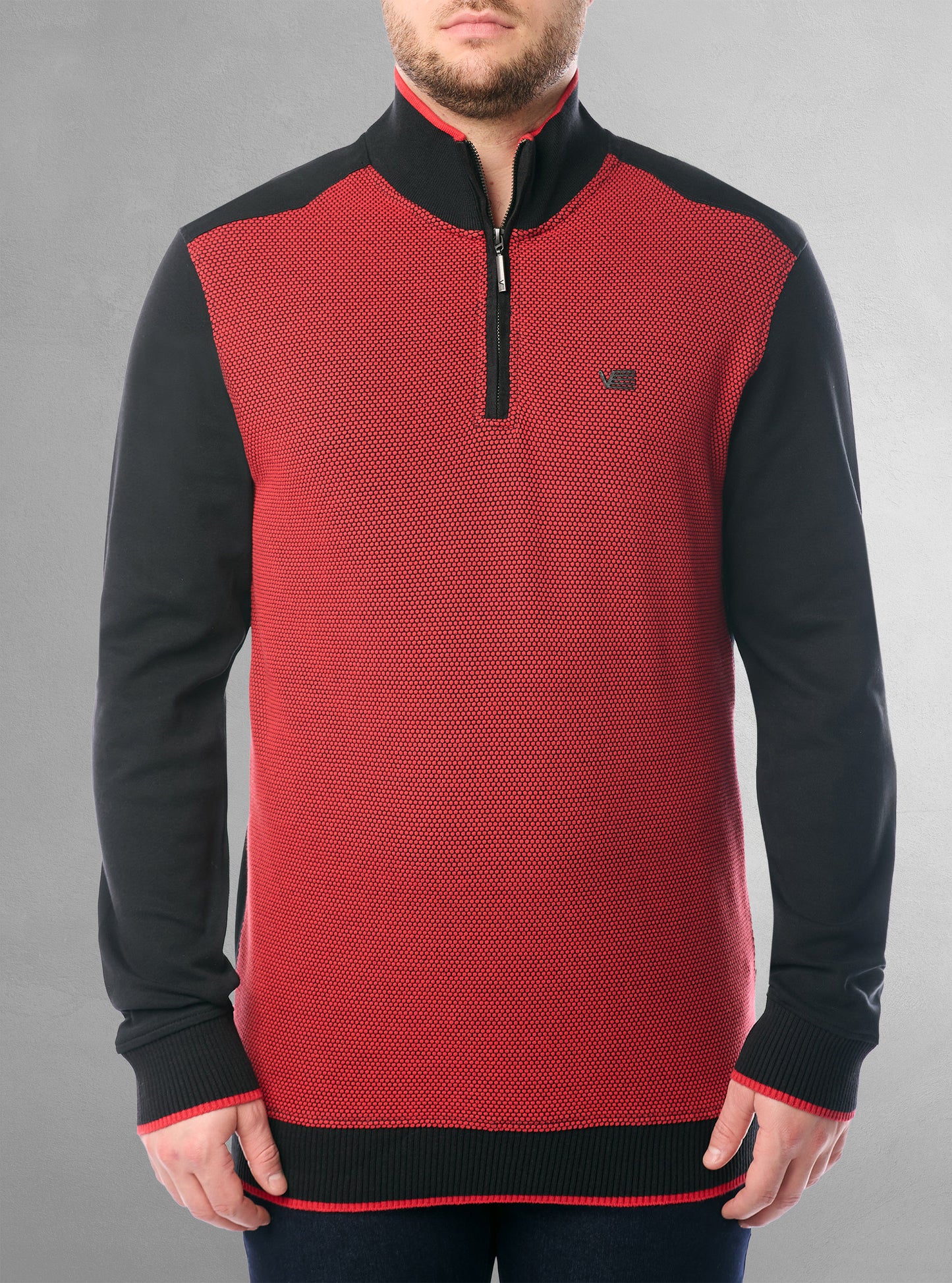 Men's mock zip sweater