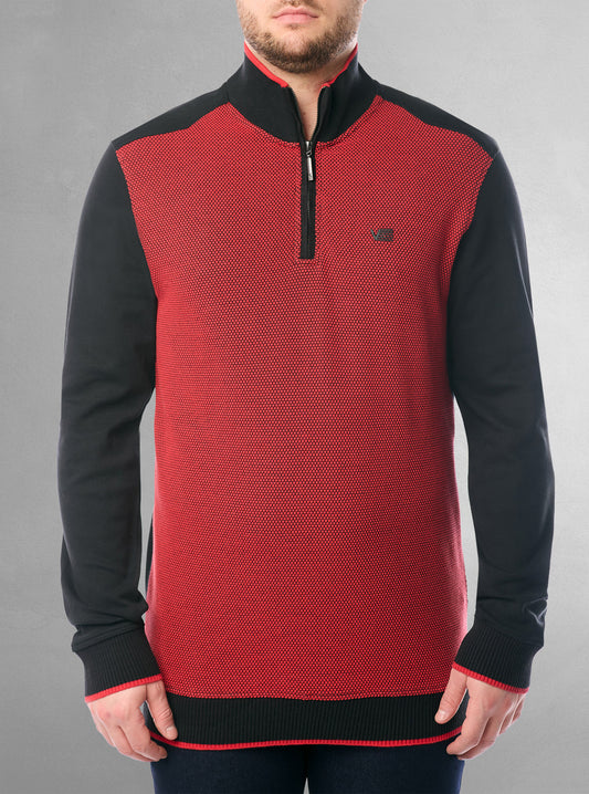 PULL-OVER À FERMETURE ÉCLAIR POUR HOMMES