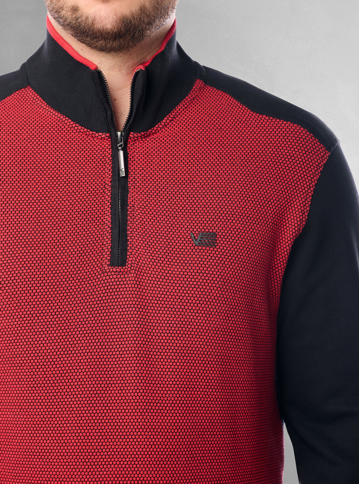 Men's mock zip sweater