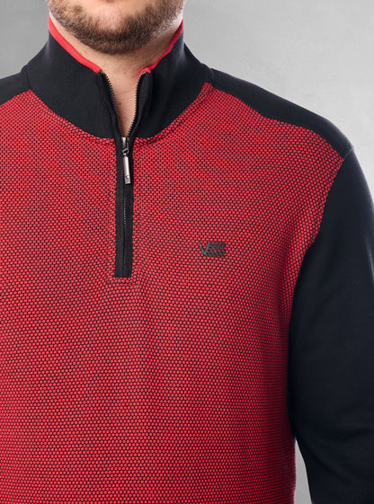 Men's mock zip sweater