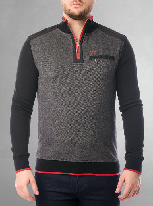 Pull à fermeture éclair pour hommes