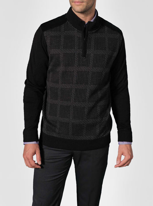 PULL-OVER À FERMETURE ÉCLAIR POUR HOMMES