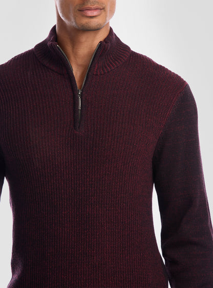 Men's mock zip sweater