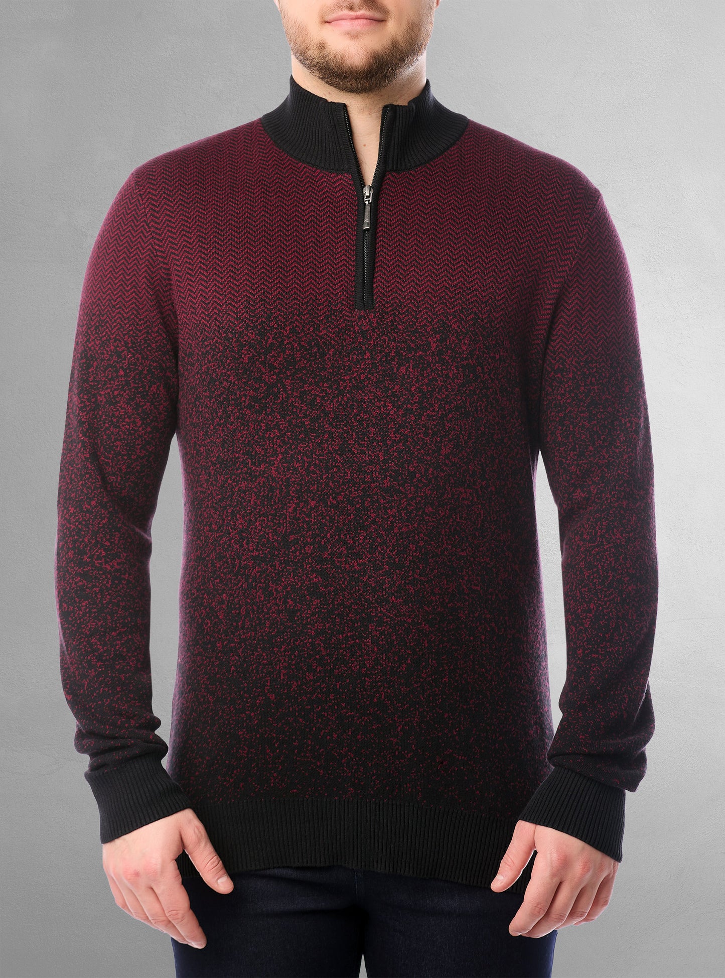 Men's mock zip sweater