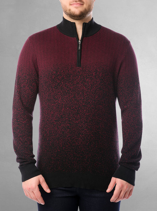 PULL-OVER À FERMETURE ÉCLAIR POUR HOMMES