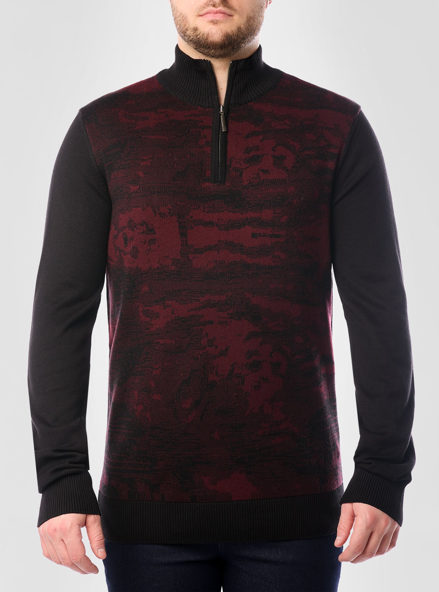 Men's mock zip sweater