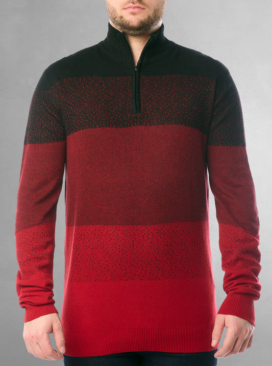 PULL-OVER À FERMETURE ÉCLAIR POUR HOMMES