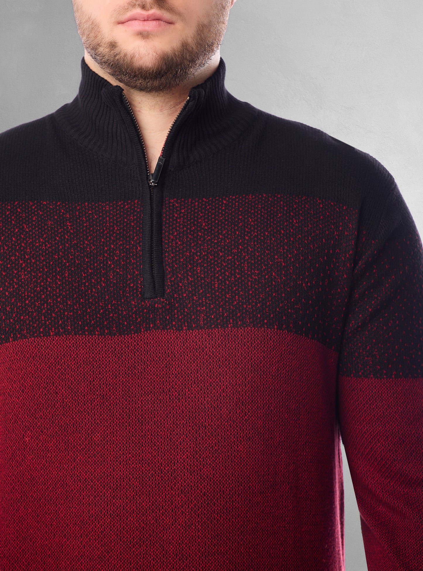 Men's mock zip sweater
