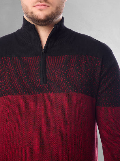 Men's mock zip sweater