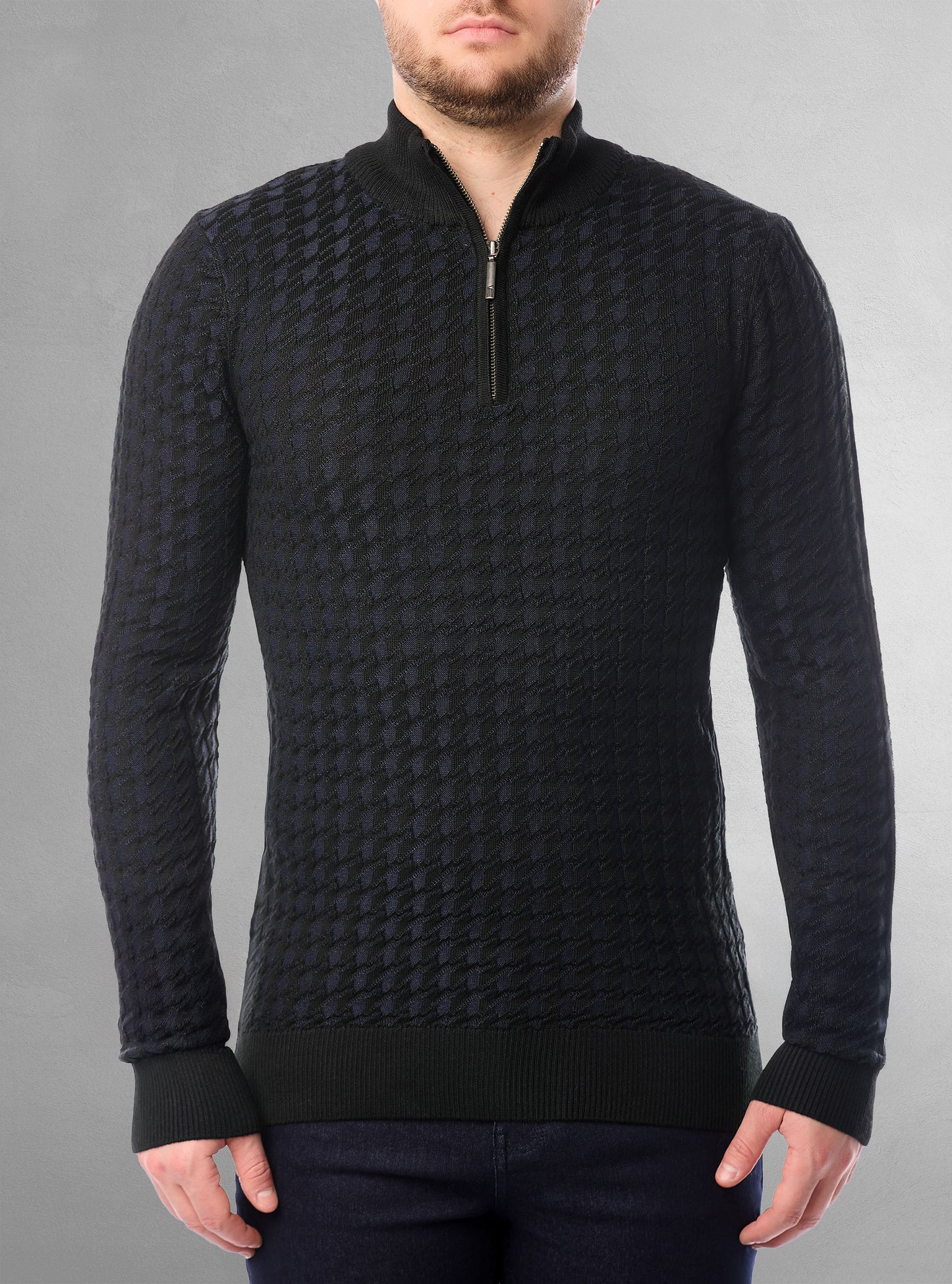 PULL-OVER À FERMETURE ÉCLAIR POUR HOMMES