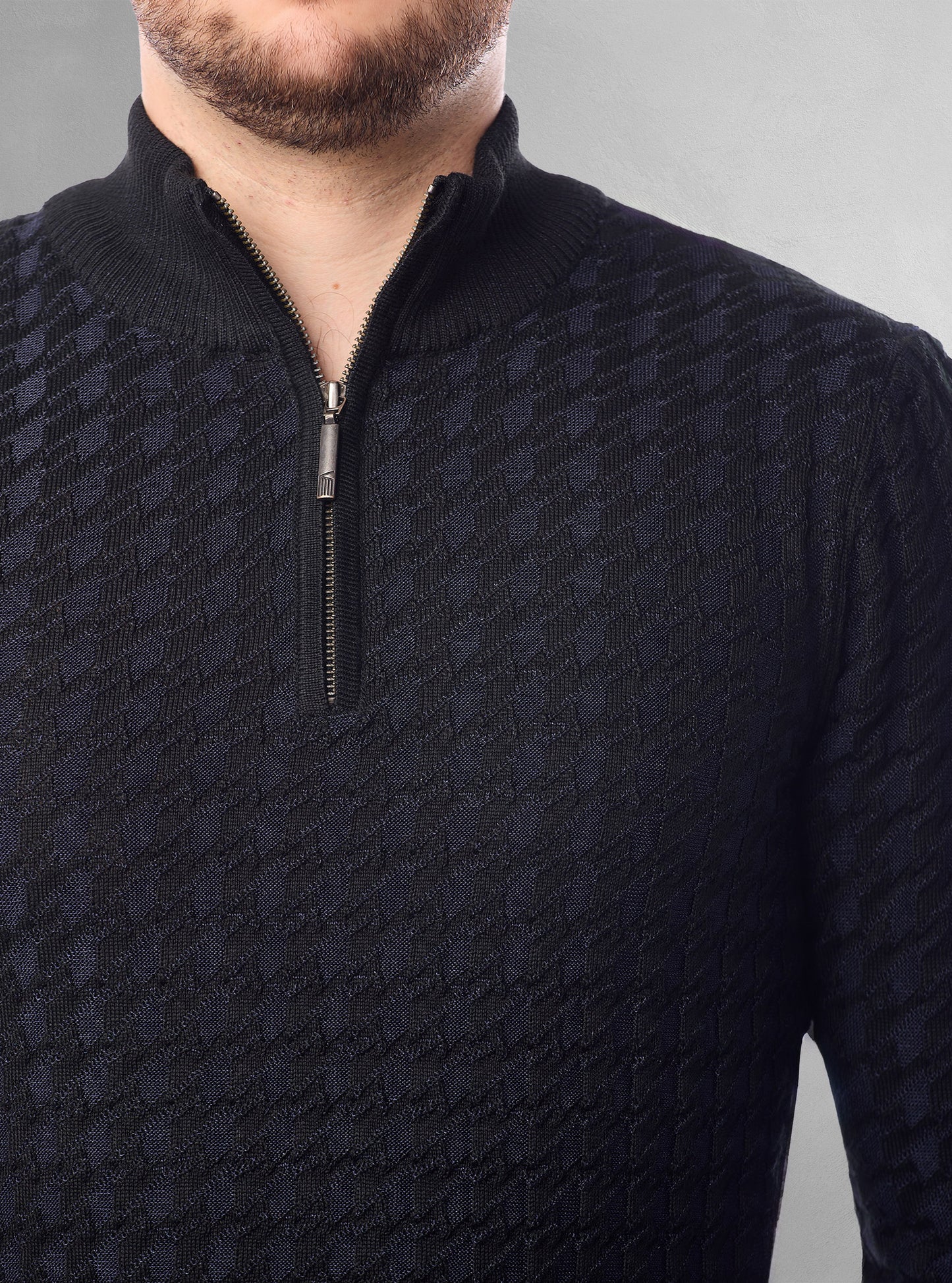 PULL-OVER À FERMETURE ÉCLAIR POUR HOMMES