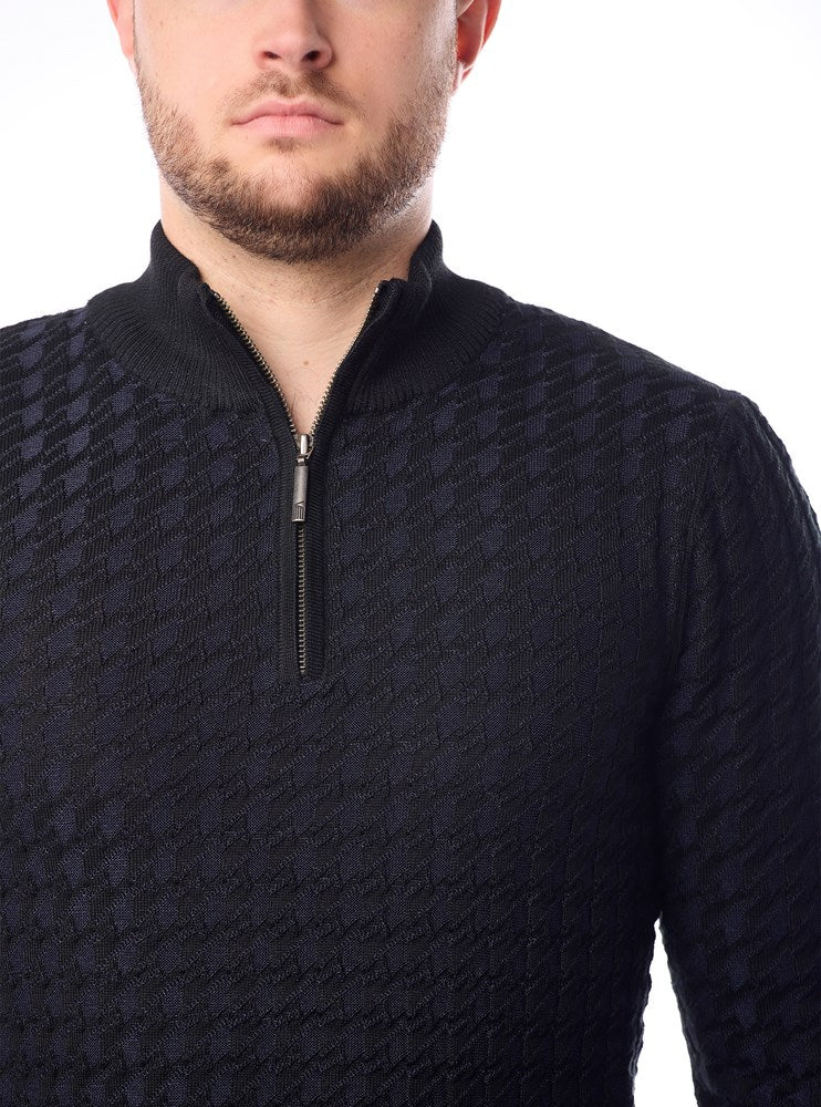 Men's mock zip sweater