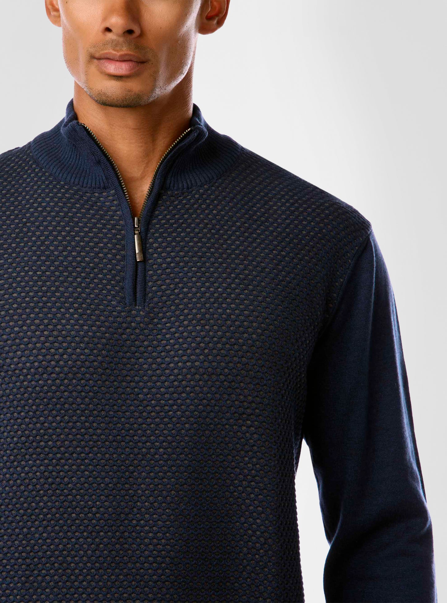 Men's mock zip sweater