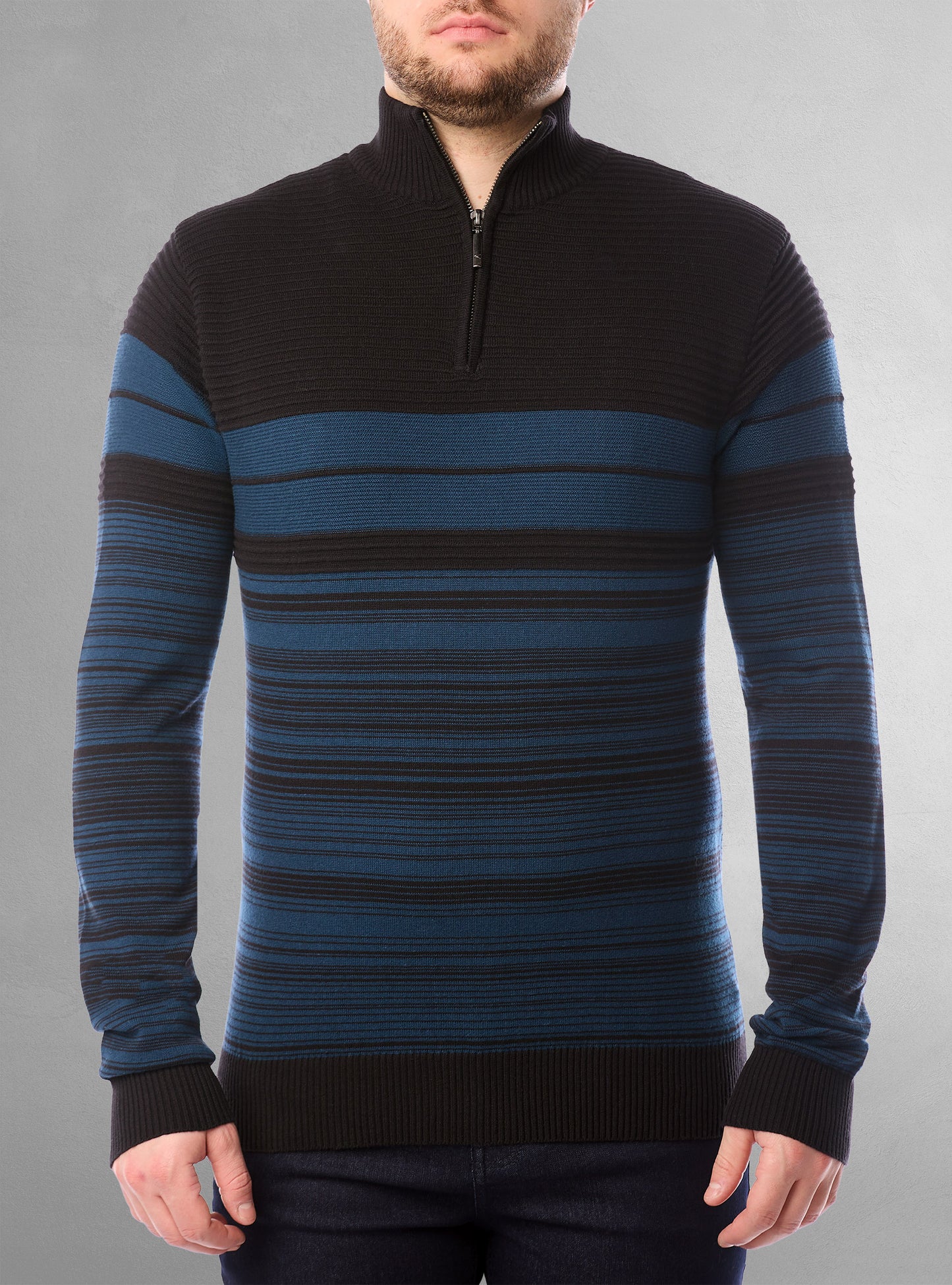 PULL-OVER À FERMETURE ÉCLAIR POUR HOMMES