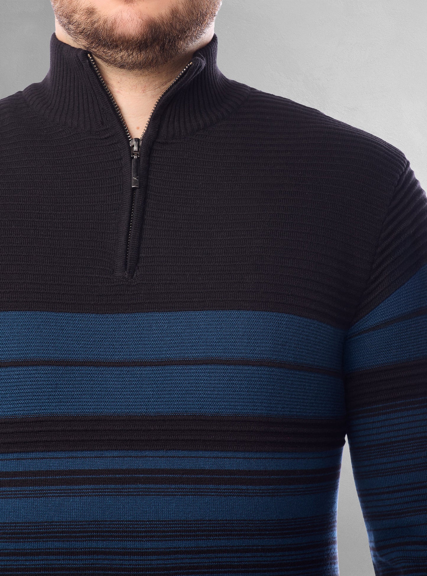 PULL-OVER À FERMETURE ÉCLAIR POUR HOMMES
