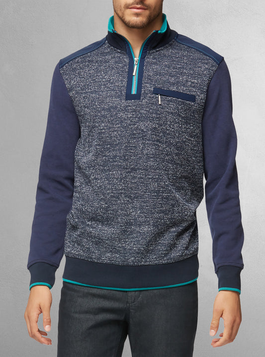 PULL-OVER À FERMETURE ÉCLAIR POUR HOMMES
