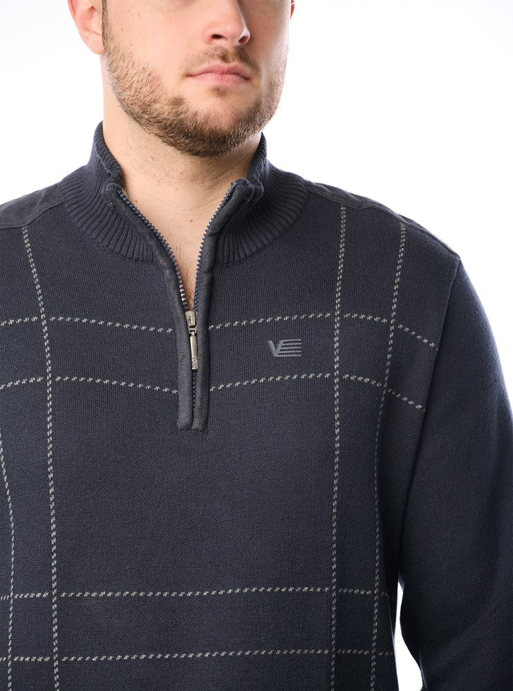 Men's mock zip sweater
