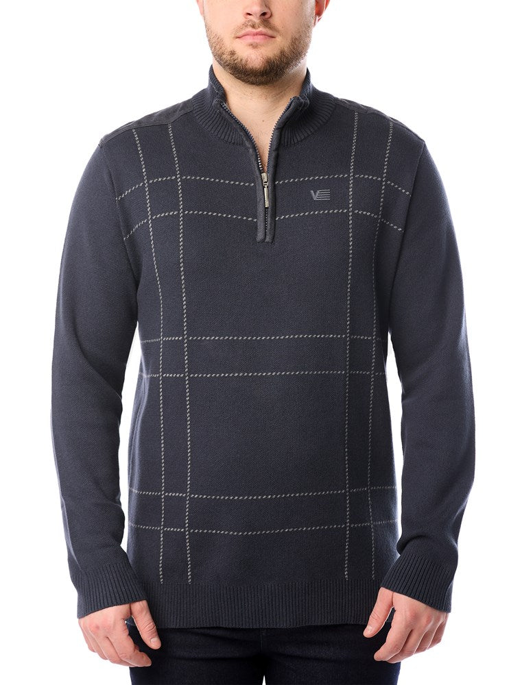 Men's mock zip sweater