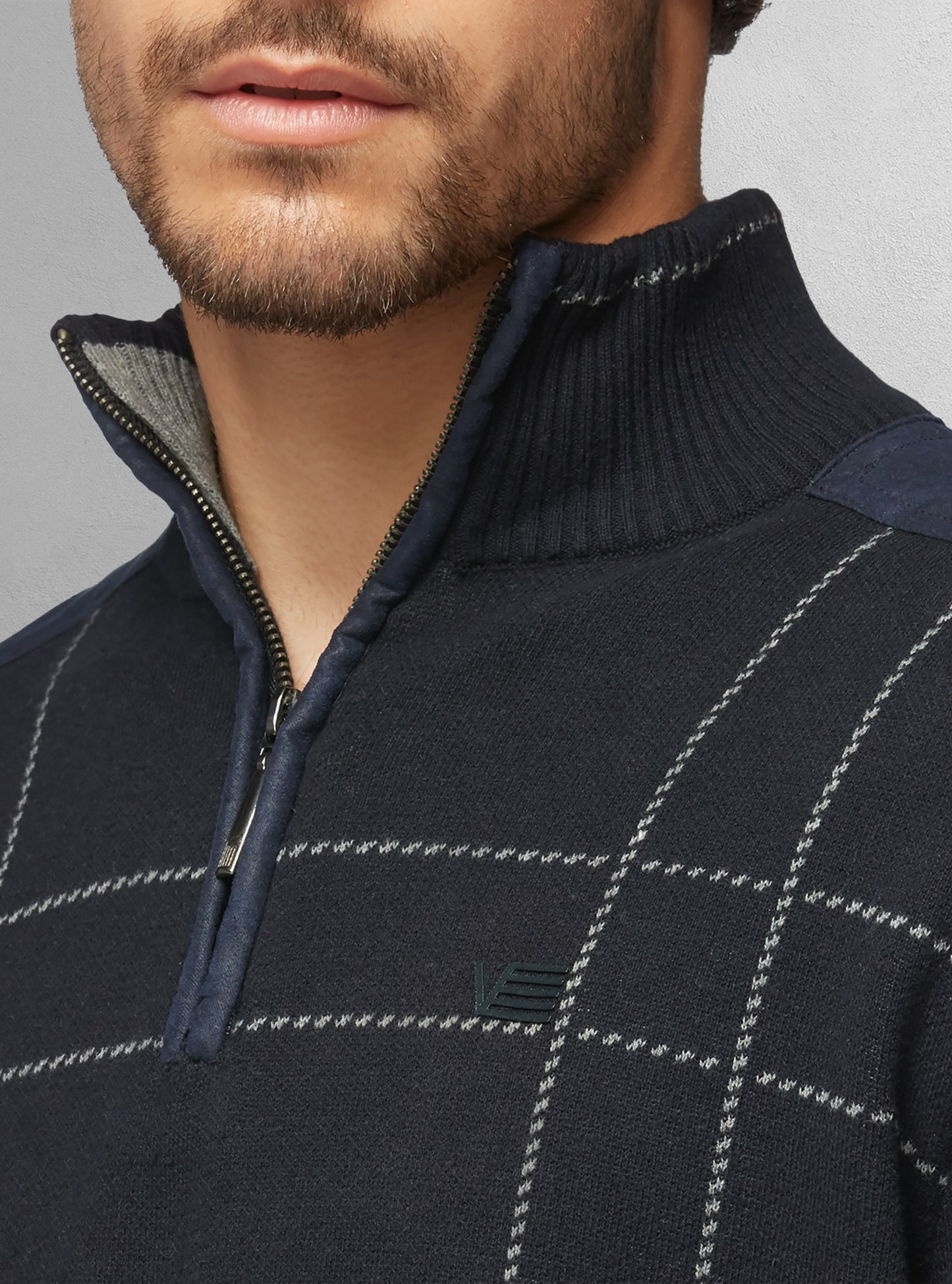 Men's mock zip sweater