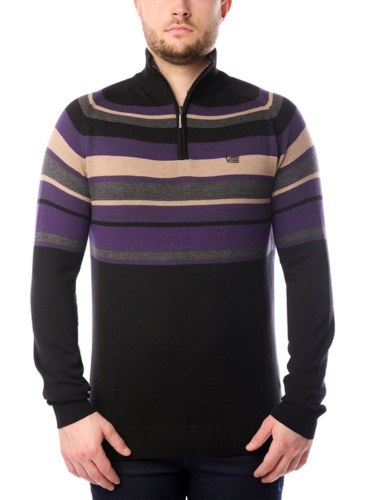 PULL-OVER À FERMETURE ÉCLAIR POUR HOMMES