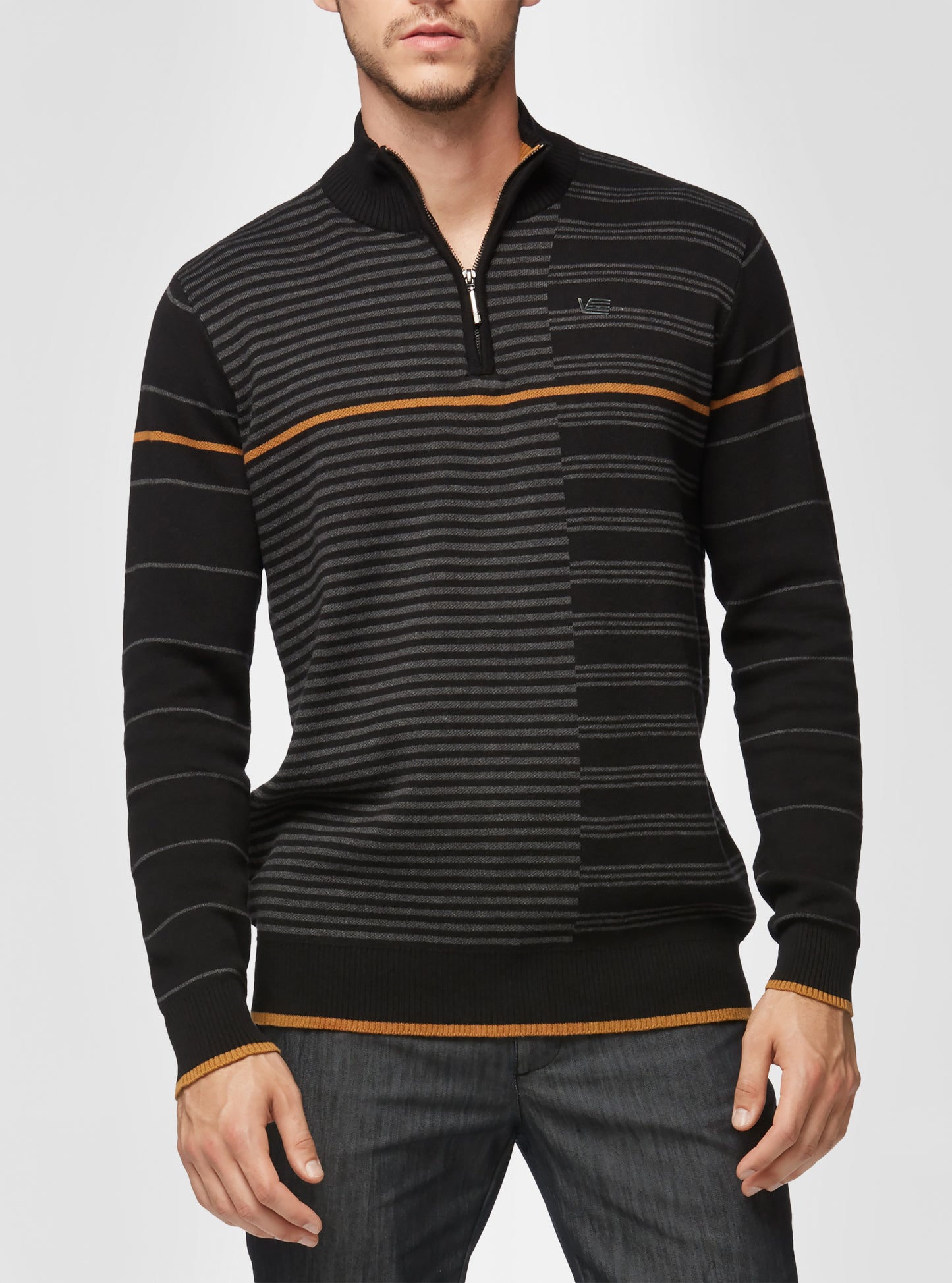 Men's mock zip sweater