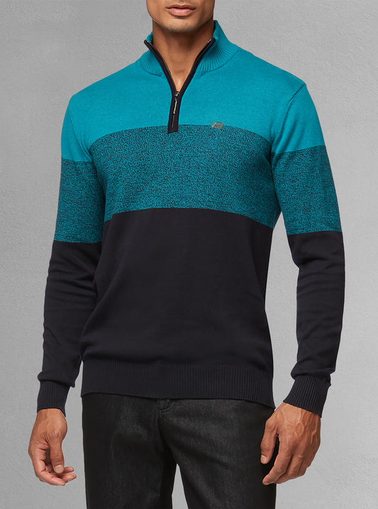 Men's mock zip sweater