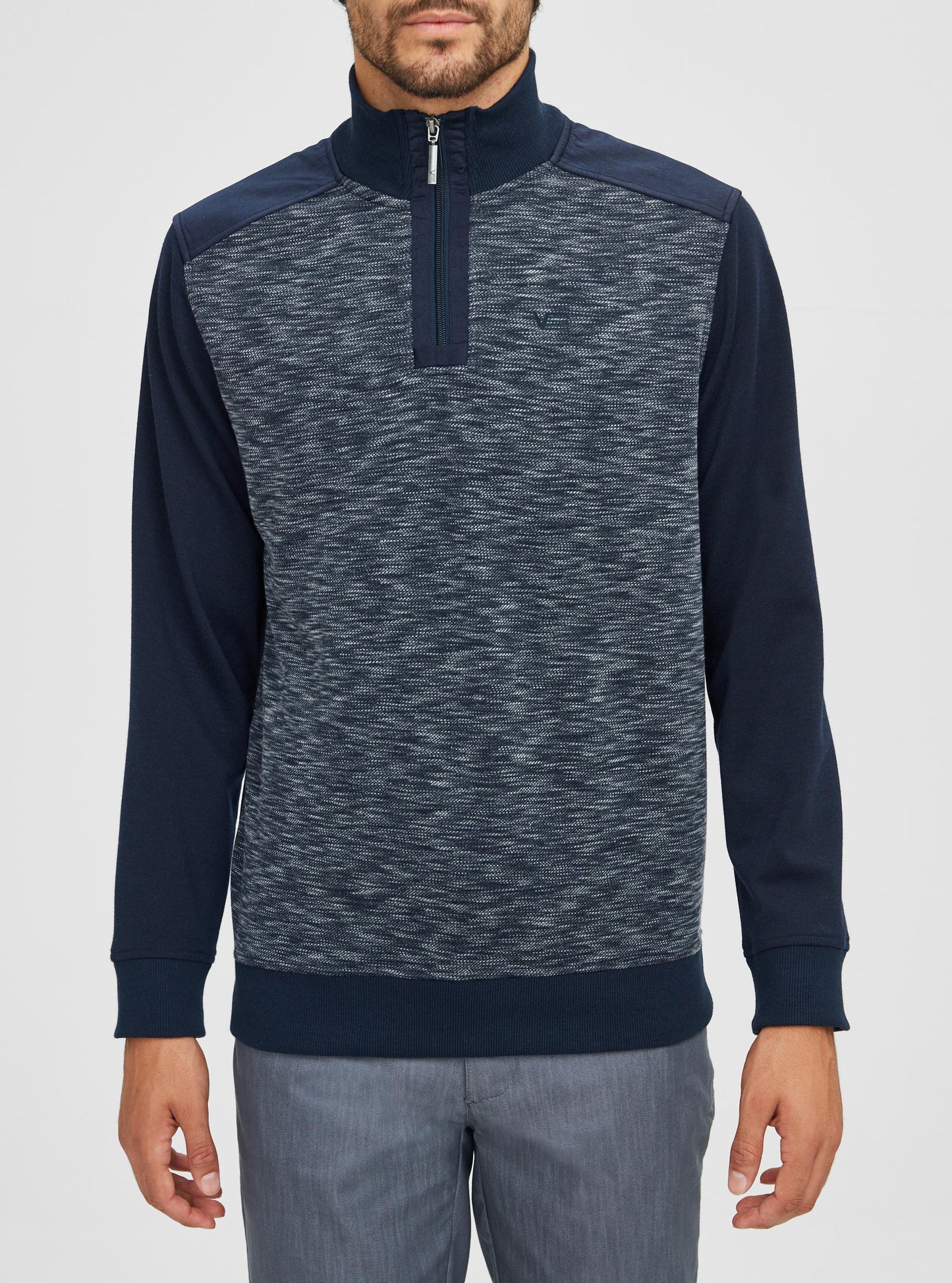 Men's mock zip sweater