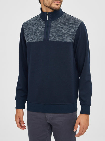 Men's mock zip top