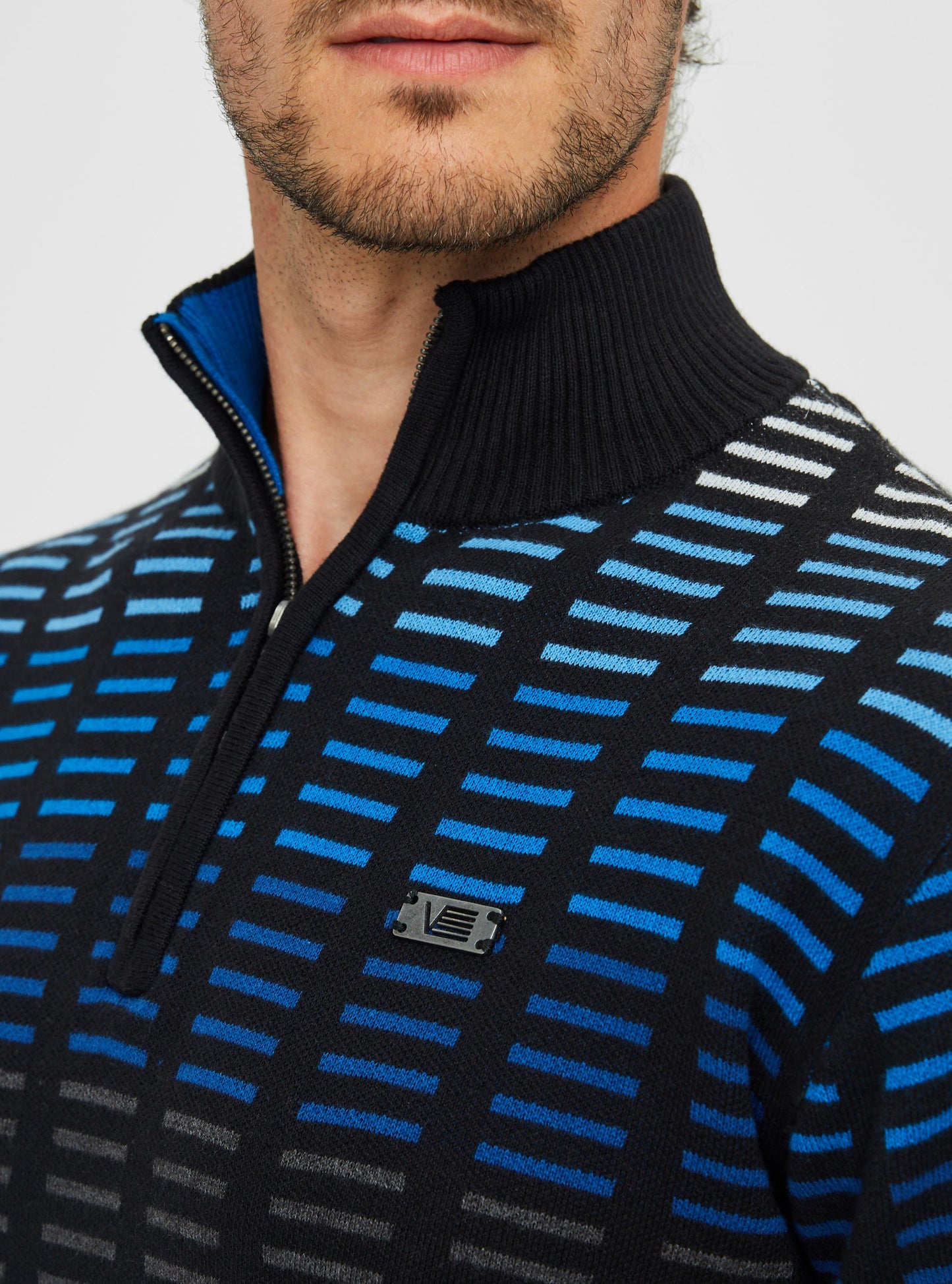 Men's mock zip sweater