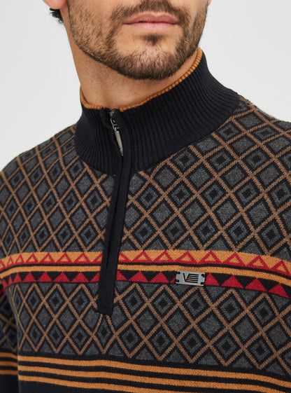 Men's mock zip sweater