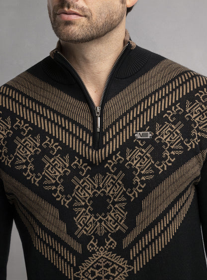 Men's mock zip sweater